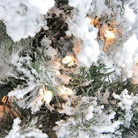 3ft., 4ft., & 5ft. Pre-Lit Heavily Flocked Alpine Artificial Christmas Tree Set, Clear Lights