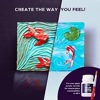 OKTO Sensory Art 3D Clay Koi Fish Painting Kit