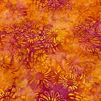 Feldman Premium Indonesian Batik Pink & Orange Tie Dye Cotton Fabric