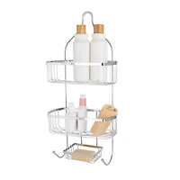 Bath Bliss Chrome Prince Shower Caddy