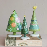 Hello Honey® 7.5" Christmas Tree with Stripes, Star & Glitter