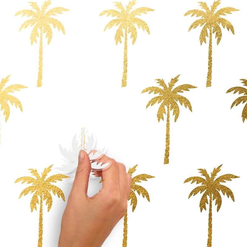 RoomMates Gold Foil Palm Tree Peel & Stick Wall Decals