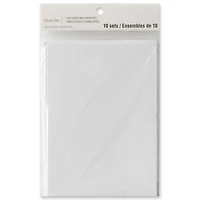 Sets of White Flat Cards & Envelopes by Recollections