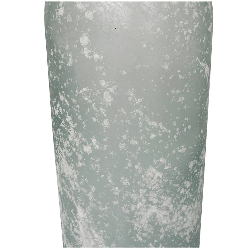 29" Frosted Spanish Bottle Glass Vase