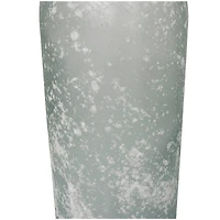29" Frosted Spanish Bottle Glass Vase