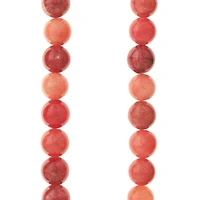 Ruby Mix Quartzite Round Beads, 8mm by Bead Landing™