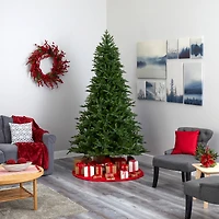 7.5ft. Pre-Lit Cambridge Fir Artificial Christmas Tree, Clear LED Lights