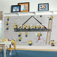 Minions At Work XL Chair Rail Prepasted Mural