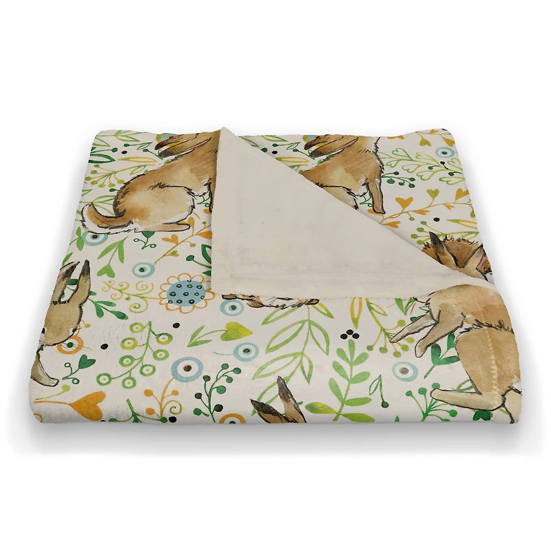 Playful Bunnies 50" x 60" Sherpa Fleece Blanket