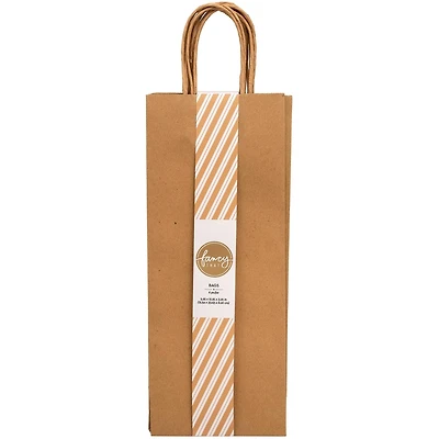 American Crafts™ Fancy That Kraft Wine Gift Bags, 6ct.