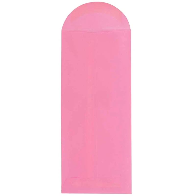 JAM Paper 4.5" x 10.375" Ultra Pink Policy Envelopes, 25ct.