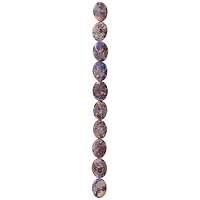 12 Pack:  Amethyst Dyed Serpentine Jasper Oval Beads, 16mm by Bead Landing™