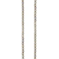 12 Pack:  Silver Metal Small Cube Beads, 4mm by Bead Landing™