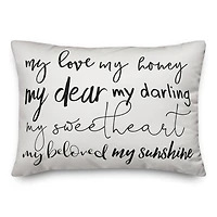 My Sweetheart Throw Pillow