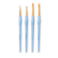 Round Brush Set Golden Taklon by Craft Smart® 
