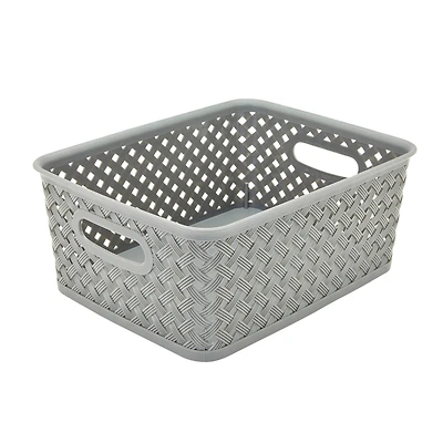 Simplify 10" Small Wicker Storage Bin