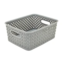 Simplify 10" Small Wicker Storage Bin