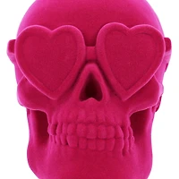 6.5" Hot Pink Flocked Skull Tabletop Décor by Ashland®