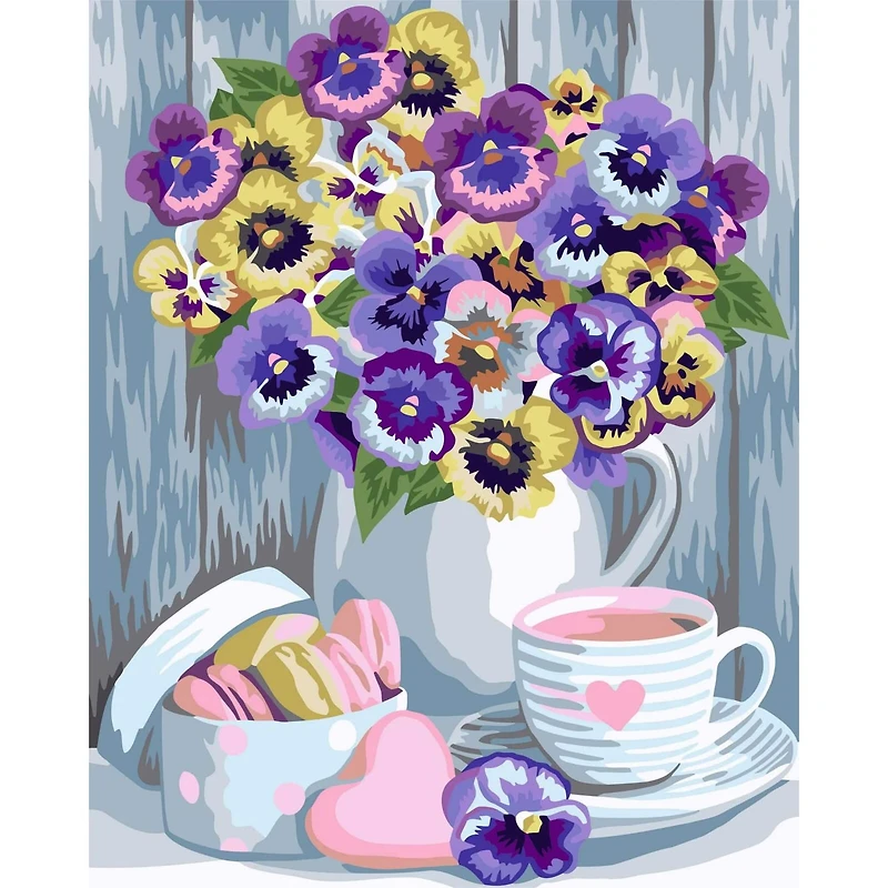 Crafting Spark Violets Painting by Numbers Kit