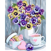 Crafting Spark Violets Painting by Numbers Kit