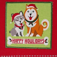 DII® Assorted Holiday Pup Embellished Dishtowel Set