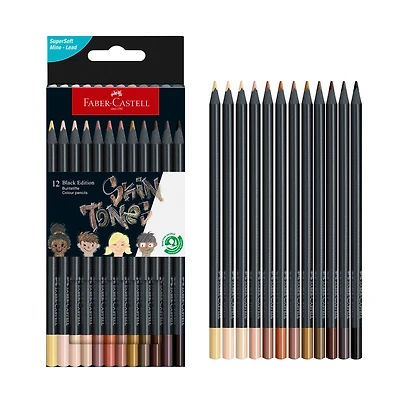 Faber-Castell® Black Edition Skin Tones Colored Pencils