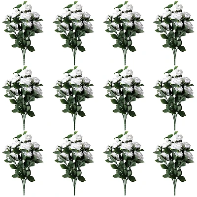 12 Pack: White Rose Bush by Ashland®