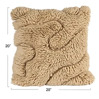 Hello Honey® 20" x 20" Auckland Essence Natural Wool & Cotton Pillow