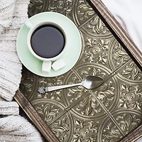 Gold Tin Peel & Stick Tile Backsplash StickTiles®