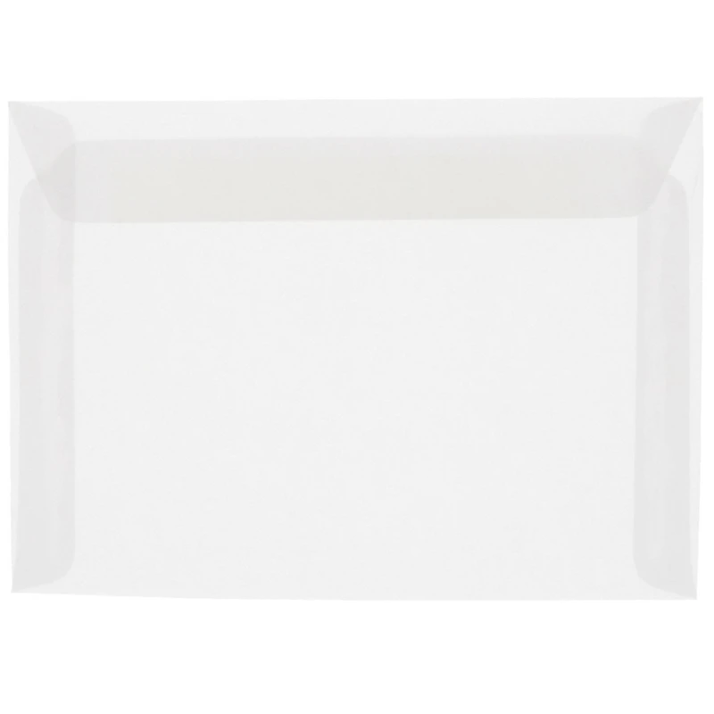 JAM Paper 9" x 12" Translucent Booklet Vellum Envelopes