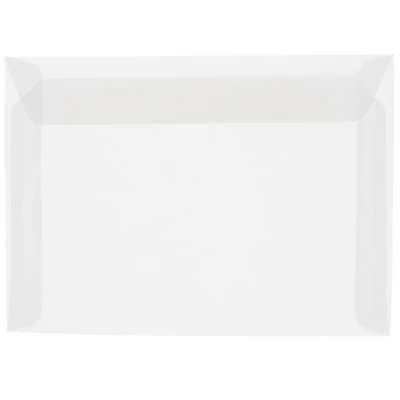 JAM Paper 9" x 12" Translucent Booklet Vellum Envelopes