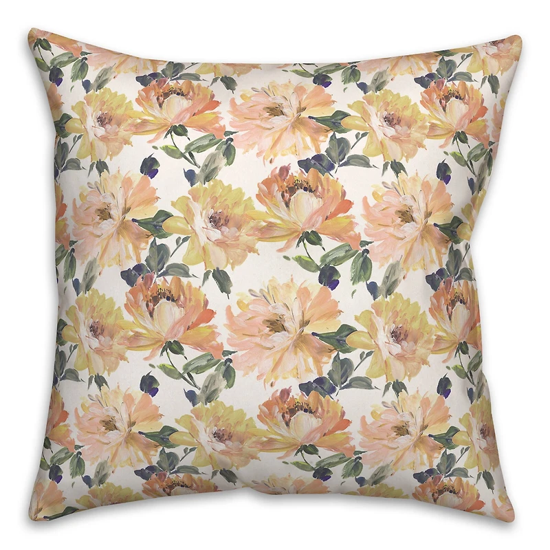 Pretty Blooms Throw Pillow