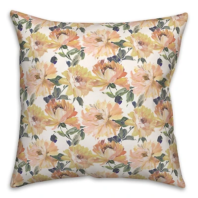 Pretty Blooms Throw Pillow