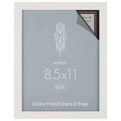 Aspect 8.5" x 11" White Narrow Frame by Studio Décor®
