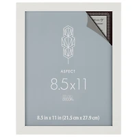 Aspect 8.5" x 11" White Narrow Frame by Studio Décor®