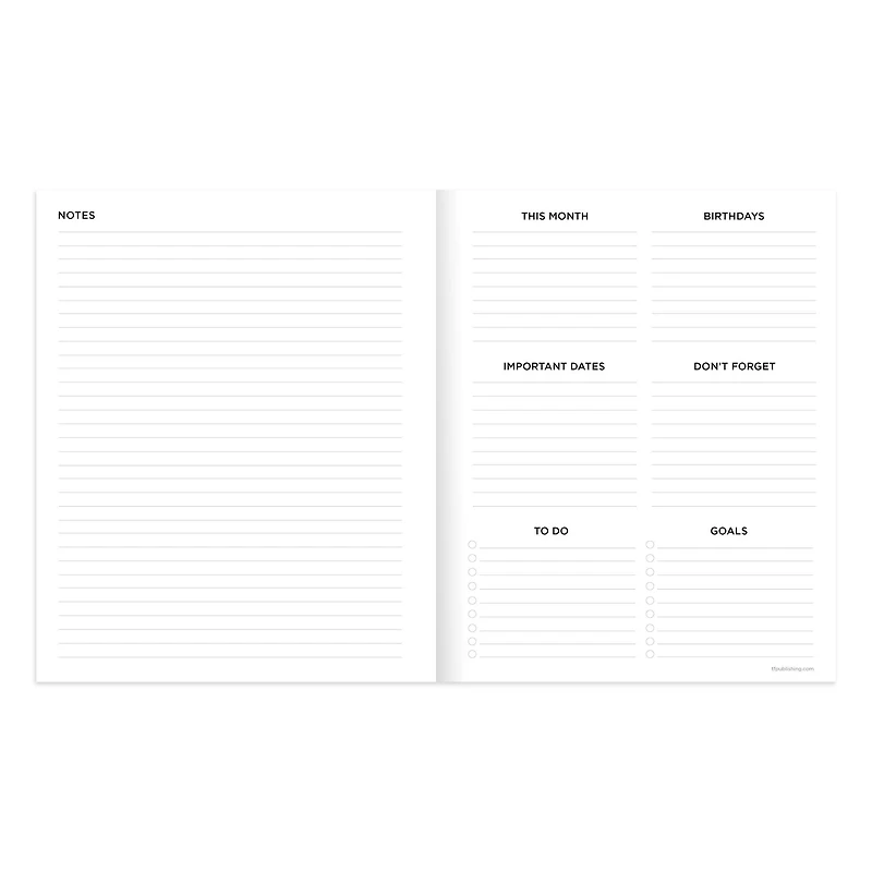 TF Publishing 2025 Anything But Basic Kraft Medium Monthly Planner