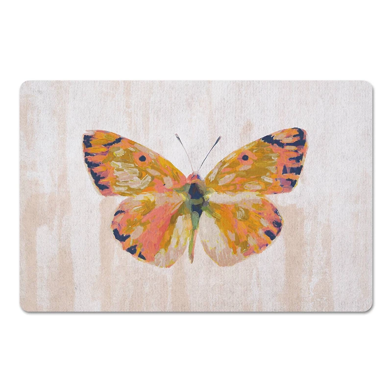 Painted Butterfly Floor Mat