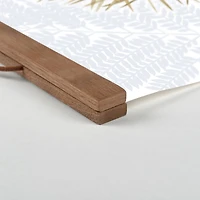 Tropical Plants Teak Hanging Canvas Wall Art