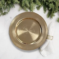13" Gold Chargers 6 Pack by Celebrate It™