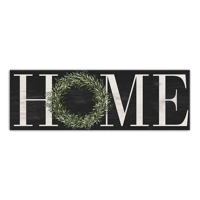 Home Wreath Canvas Wall Art