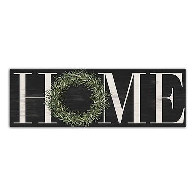 Home Wreath Canvas Wall Art