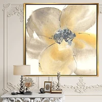 Designart - Galm Flower Tones II - Traditional Framed Canvas
