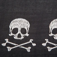 DII® Skulls Embroidered Placemats, 4ct.
