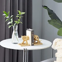 5" Gold Iron Cougar Glam Bookends