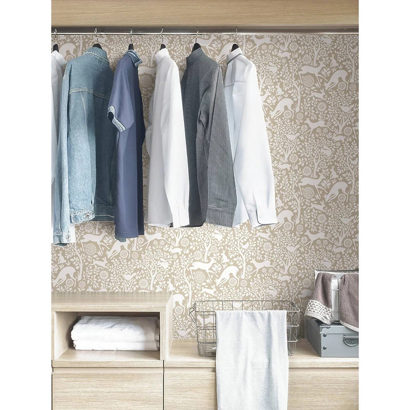 NuWallpaper Cream Merriment Peel & Stick Wallpaper