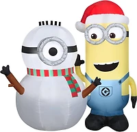 Airblown Universal Kevin Building Snowman Scene Inflatable