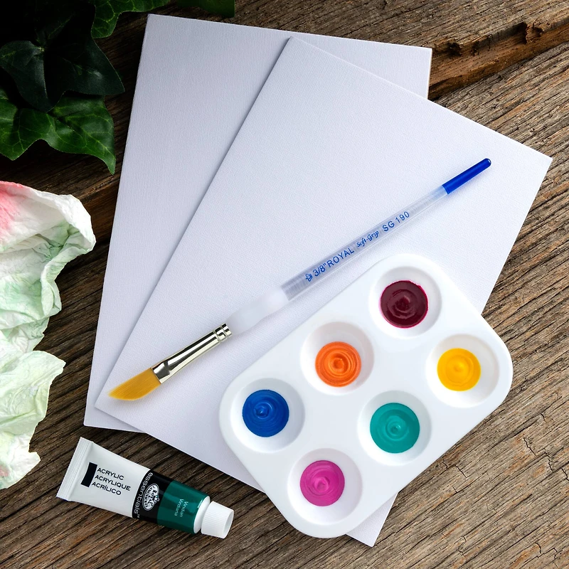 Soft-Grip Golden Taklon Dagger Brush, 3/8"