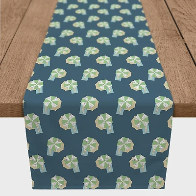72" Umbrella Pattern Cotton Twill Runner