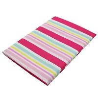 70" Pink Multi Stripes Vinyl Table Cover by Ashland®