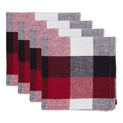 DII® Tri-Color Check Dishcloths